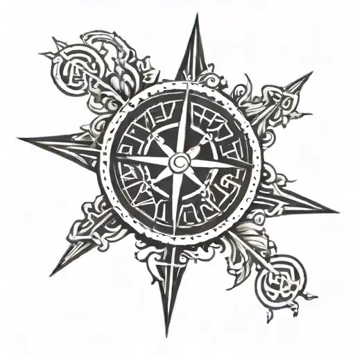 Vikings Compass Rune