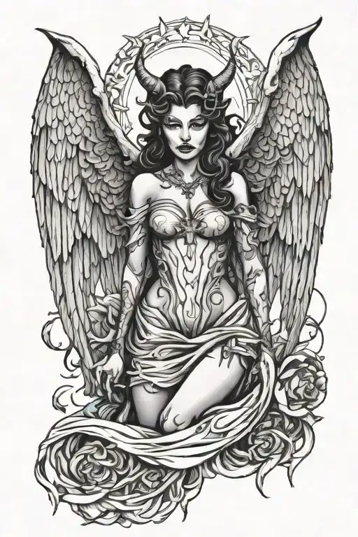 Devil Woman Wearing Angel Clothes