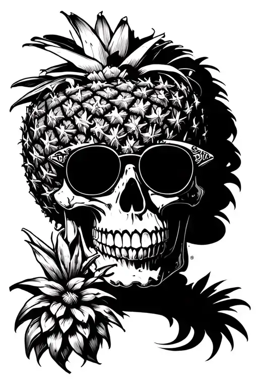 Pineapple Skull Warring Sunglasses