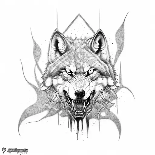 Hurt Wolf But Fighting For Survival