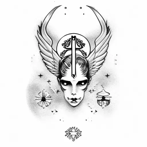 Angel With Pisces Zodiac Sign