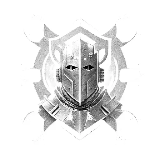 Bionical Cyber Knight In The Black Hood