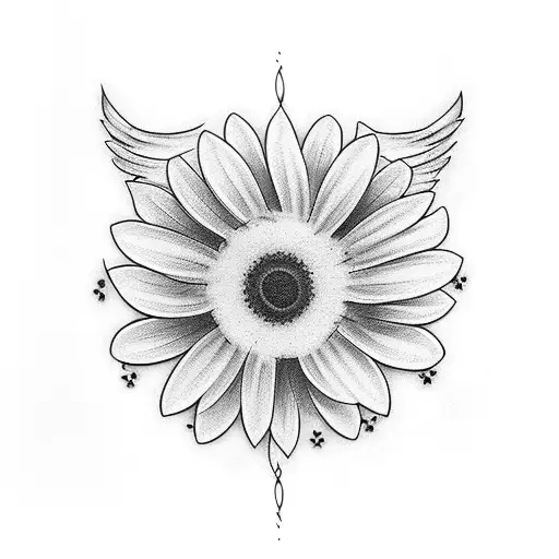 Angel Wings And Daisy