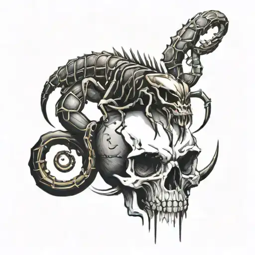 Scorpion And Skull