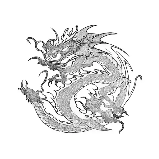 Dragon Com Flowers
