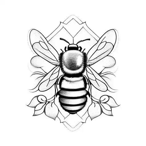 Battery-powered Bee With A Crown Of Flowers