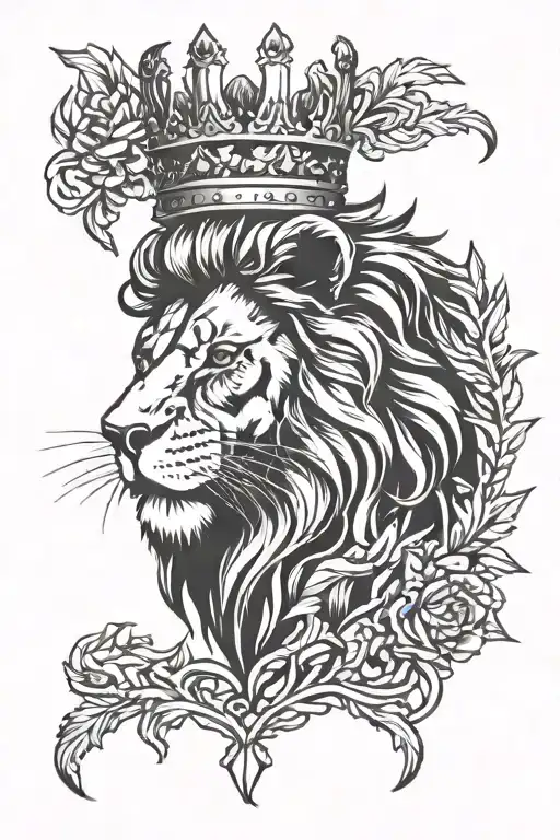 Lion Crown Aggressive Lion