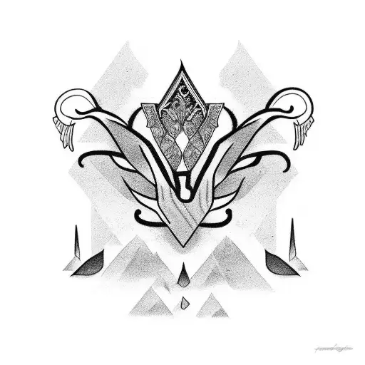 Foream Tatoo Of A Skane And A Shuminagashi Background