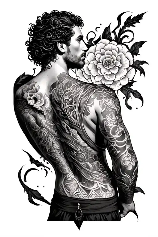 Renaissance Tattoo And Cycle Change Male Back Closing