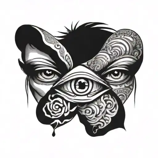 Two Closed Male Eyes