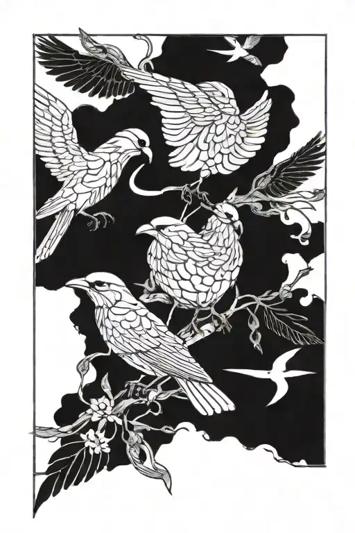 Bibble Verse And Birds And Warrior