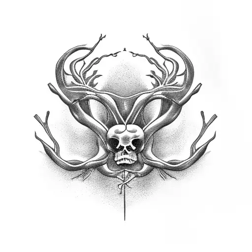 Curved Branching Lines From Pubic Bone To Hip To Back