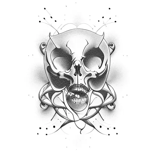 Curved Lines From Pubic Bone To Hip To Back