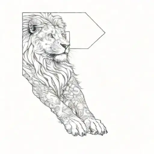 A Lion And A Cross