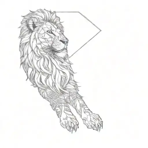 A Lion And A Cross