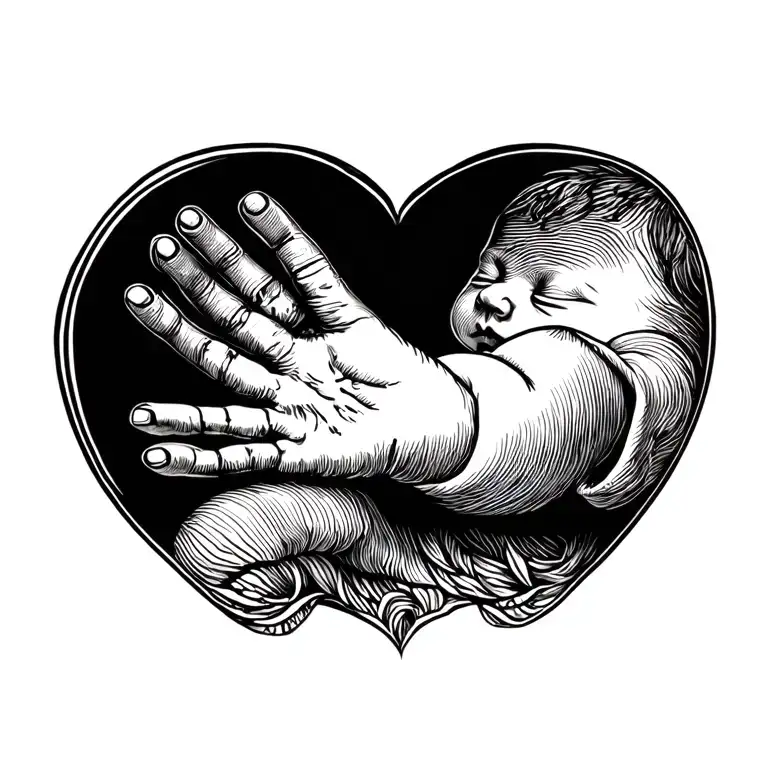 Newborn Hand Print