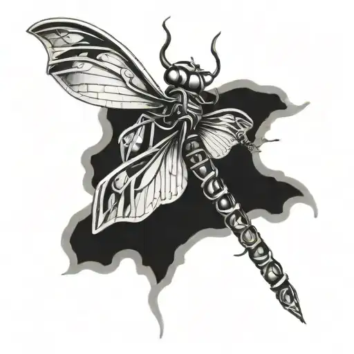 Viking Warrior Dragonfly Flying