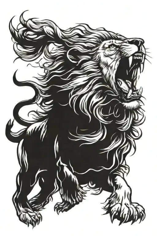 Lion Roaring