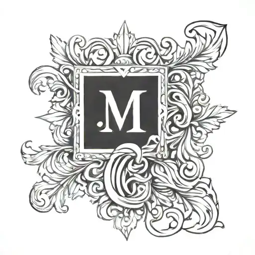 Christ Monogram With Roman Cesar Crown Surrounded