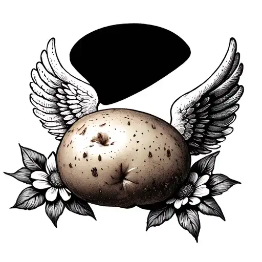 Potato With Wings For Baby Loss Grief Flower