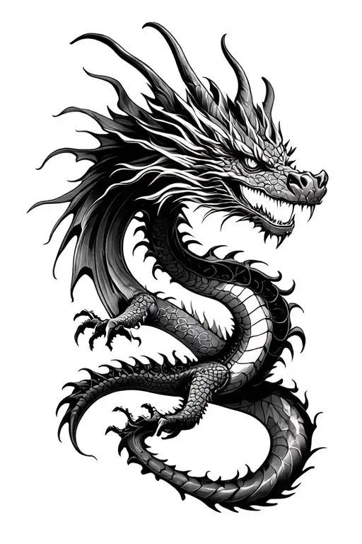 High Contrast Dragon