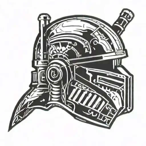 Michigan State Spartan Helmet Combined With A Star Wars Lightsaber