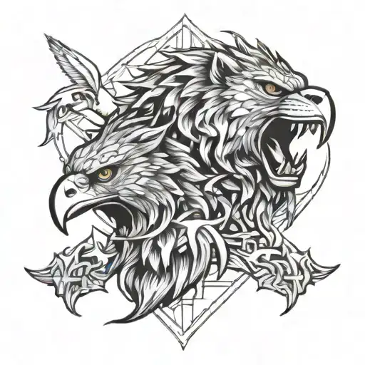 Leo And Panther And Eagle