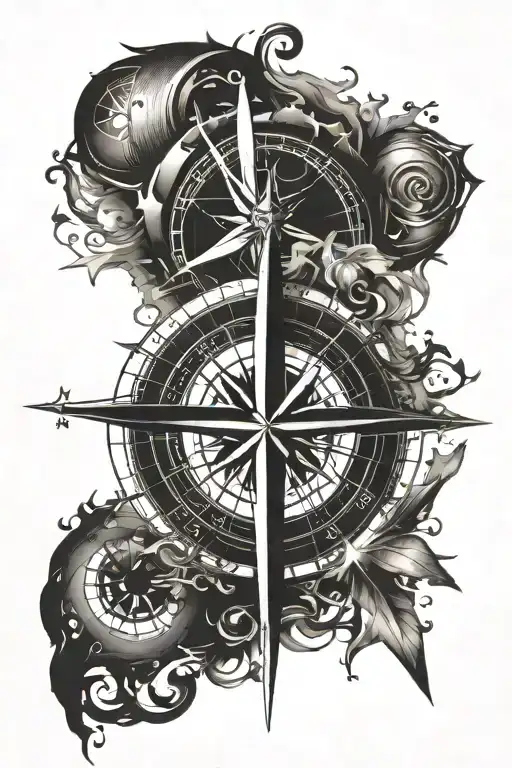 North Star Compass For Forearm