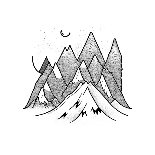 Majestic Mountain Peaks Surrounded By Lush Forests