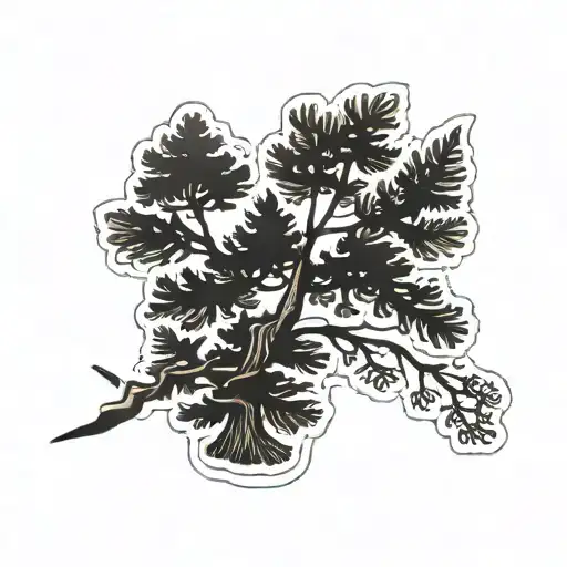 Pine Tree Maine Stamp