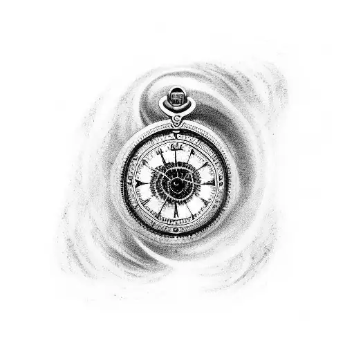 Pocket Watch Being Warped By A Black Hole