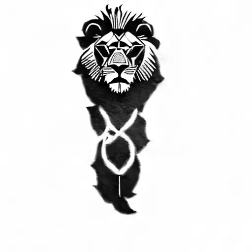 A Lion And A Lion Cub