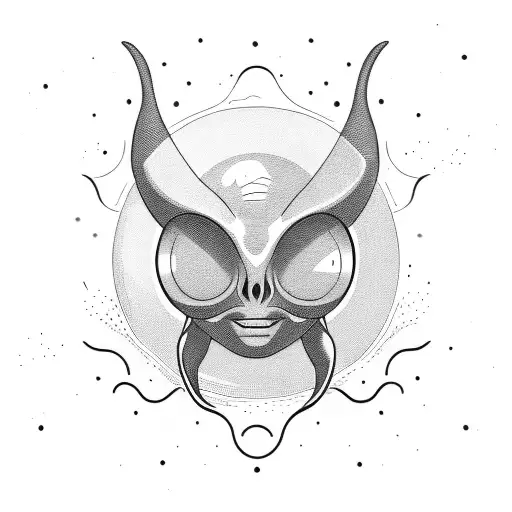 Relaxed Alien On Vacation