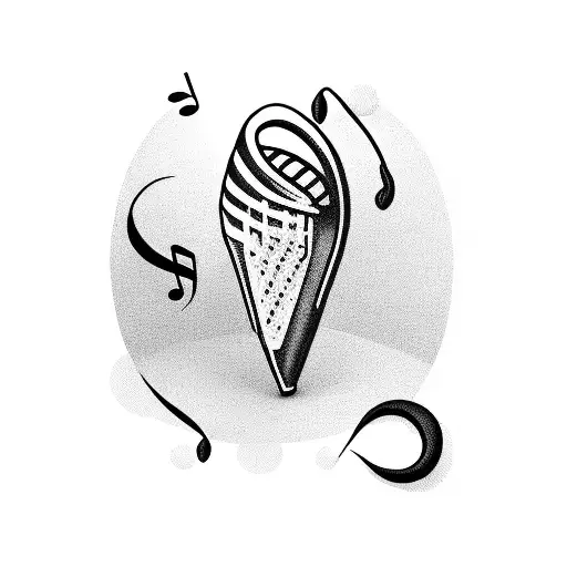 Bar Of Music With Notes Made Out Of The Letters Upr