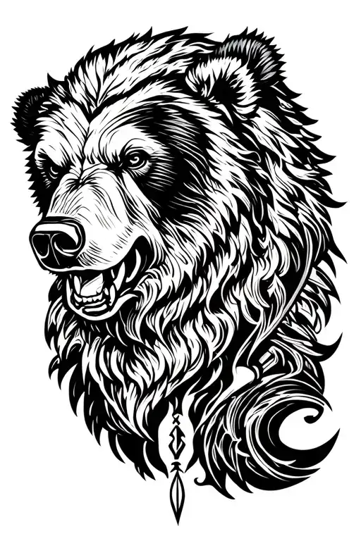 War Sacrafice Bear Head