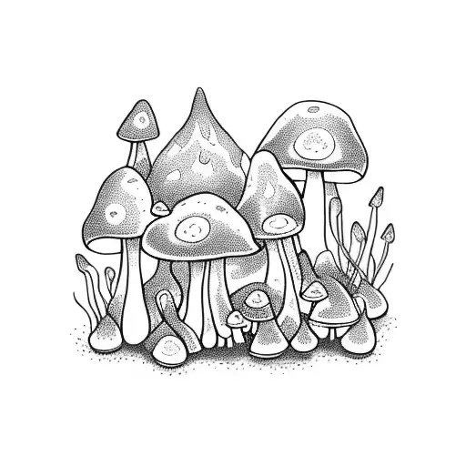 Fairy Mushrooms Garden