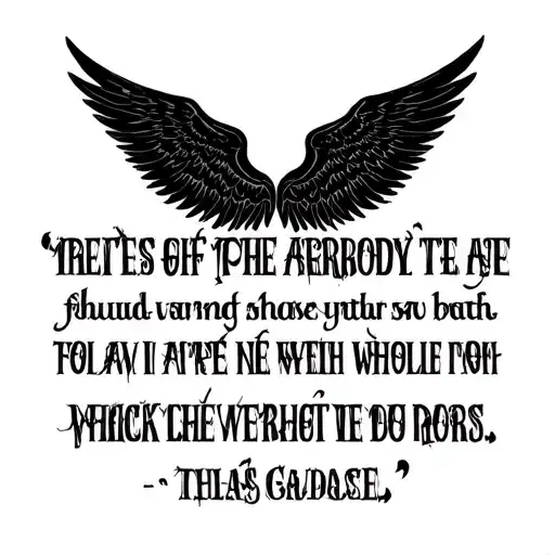 Anime Brotherhood Quote With Black Angel Wings