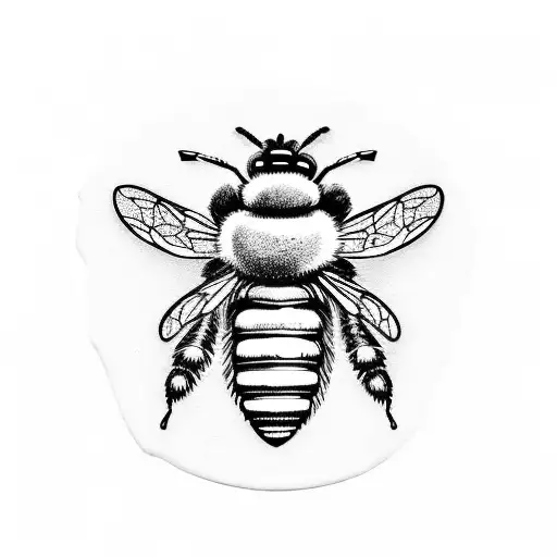Worker Bee Inside A Plectrum