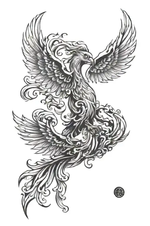 A Barbell Morphing Into A Phoenix Rising From The Ashes