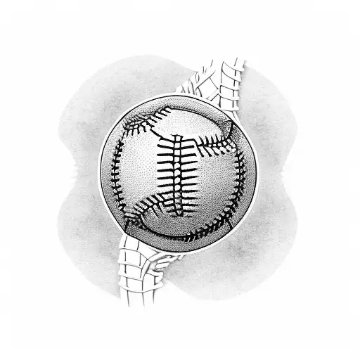 Baseball Inside Rose