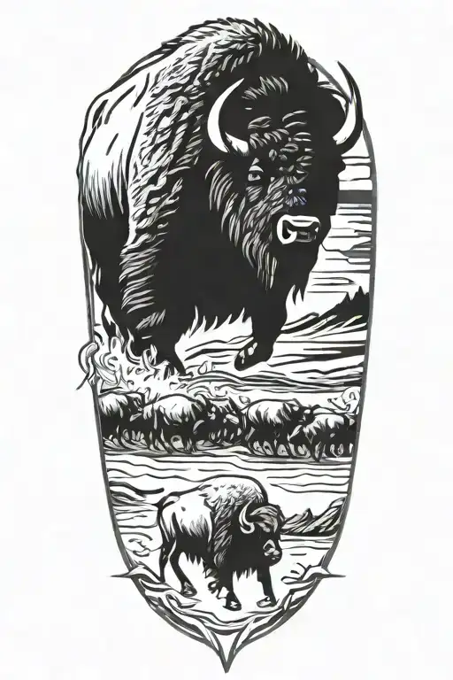 Buffalo Running