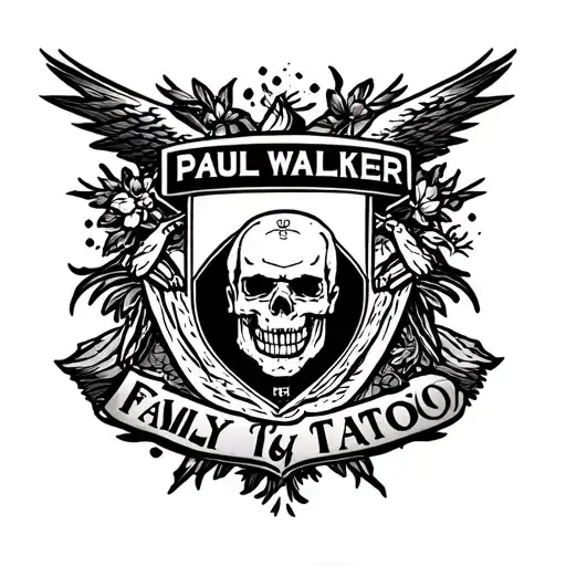 Car En Paul Walker Family Crest