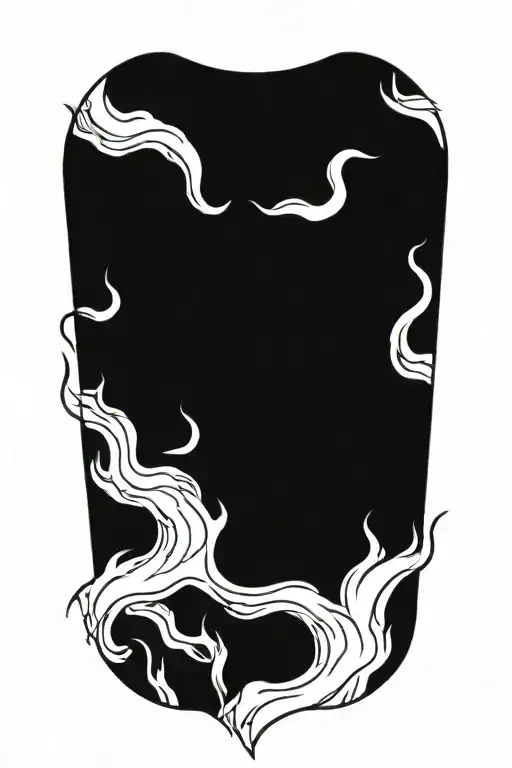 Flames Rising From Wrist Toward Bicep