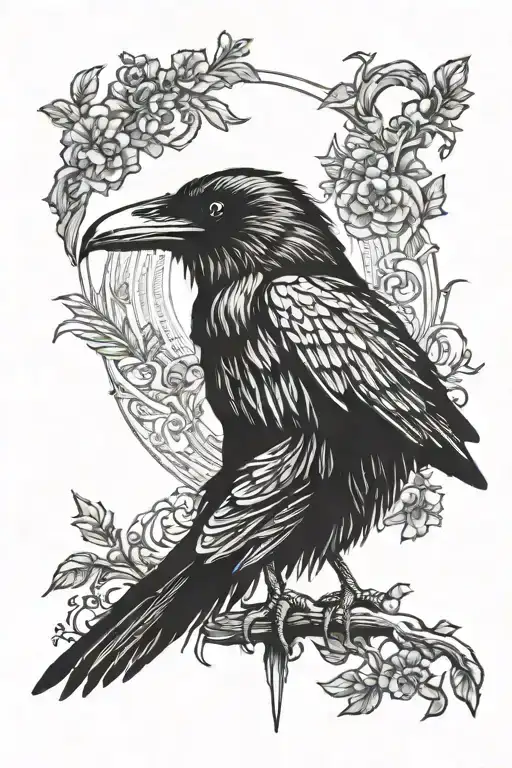 Raven And Freedom Standing