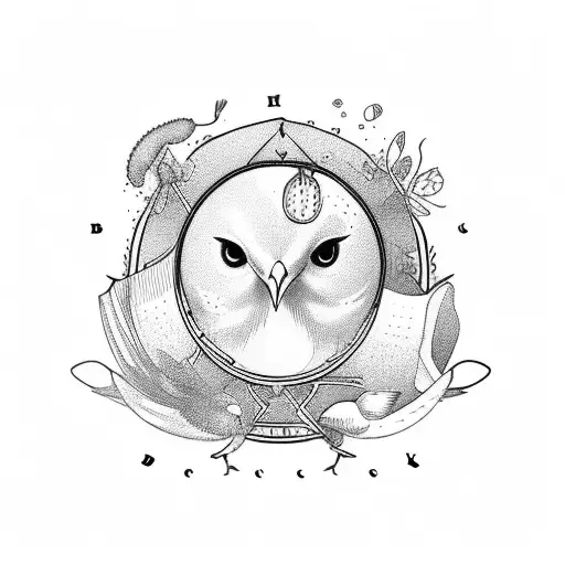 A Recipe Book With Ingredients Turning Into Birds