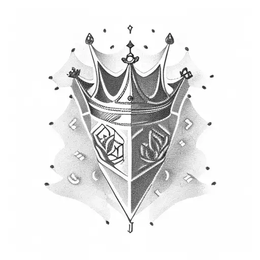 Letter J With Crown Dangling On The Top Edge