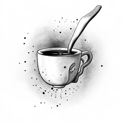 Coffee Mug Pouring Into A Kettlebell