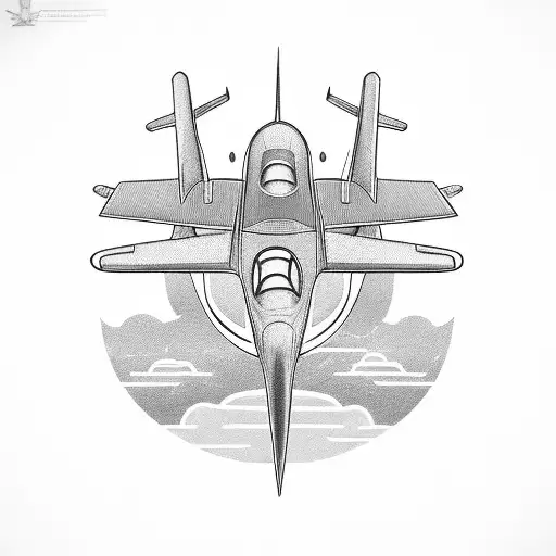 A Sleek And Modern Airplane Flying Through The Number 13