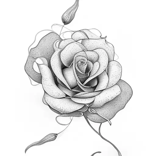 A Delicate Flower With The Word 'Lilah' Intertwined In Its Petals