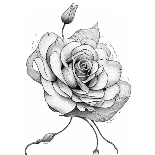 A Delicate Flower With The Word 'Lilah' Intertwined In Its Petals